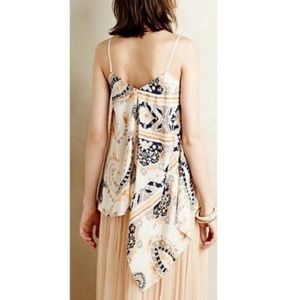 Anthro HD in Paris Moonset Silk Blouse 4